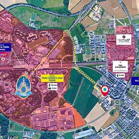 Disneyland-Paris 4 Pers, Parking, Wifi, Chessy  Dış mekan fotoğraf